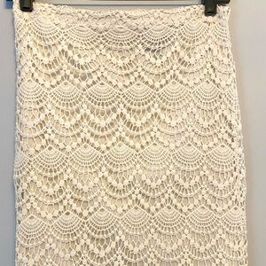 Beautiful Ivory Embroidery Skirt.